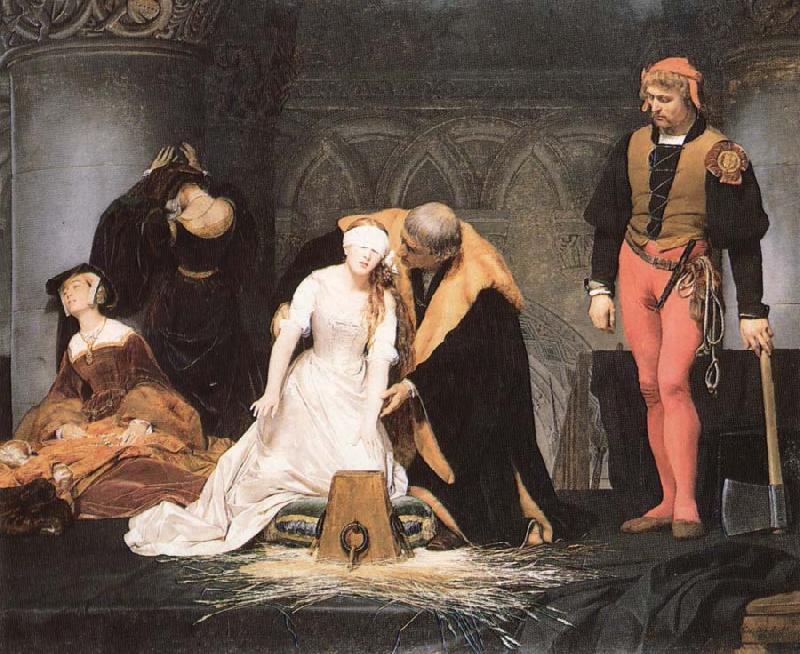 Paul Delaroche The execution of Lady Jane Grey oil painting image